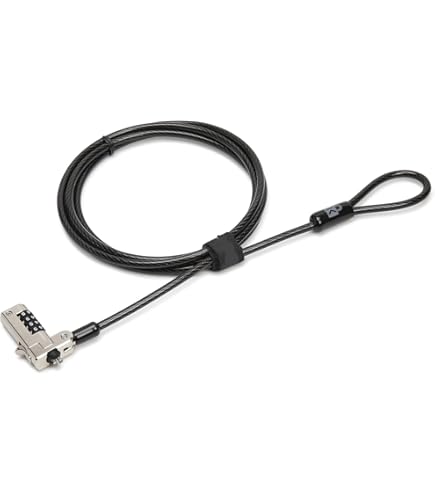 Kensington N17 Dell Cable Lock for Laptops With Wedge Lock Slot
